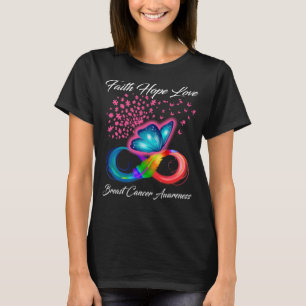 T-shirt Faith Hope Love Beurre de sensibilisation au cance