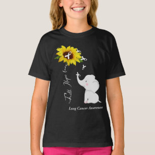 T-shirt Faith Hope Love Cancer du poumon Sensibilisation