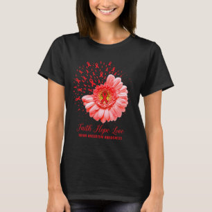 T-shirt Faith Hope Love Cerveau Aneurysme Sensibilisation
