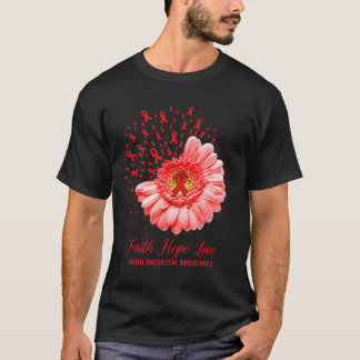 T-shirt Faith Hope Love Cerveau Aneurysme Sensibilisation