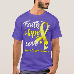 T-shirt Faith Hope Love Childhood Cancer Awareness1650