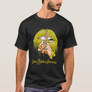 T-shirt Faith Hope Love Combattre le ruban jaune Spina Bif