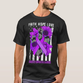 T-shirt Faith Hope Love Crossing Hidradenitis Suppurativa
