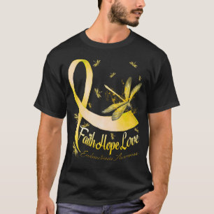 T-shirt Faith Hope Love Endometriose Sensibilisation Drago