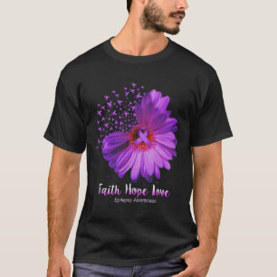 T-shirt Faith Hope Love Epilepsy Awareness Sunflower