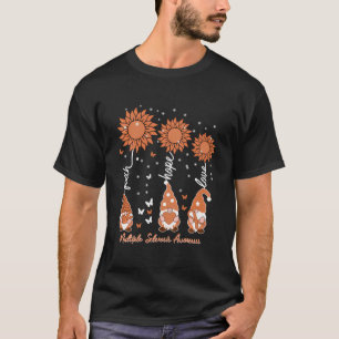 T-shirt Faith Hope Love Gnome Ruban Multiple Sclérose Aw