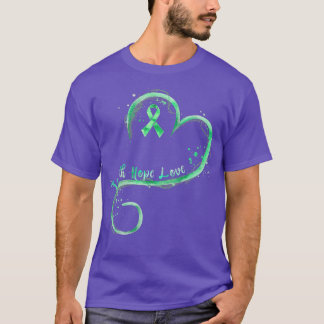 T-shirt Faith Hope Love Green Ribbon Mental Health Award
