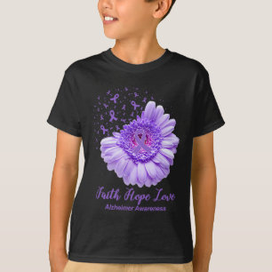 T-shirt Faith Hope Love Heimerheimer Awareness Cadfts