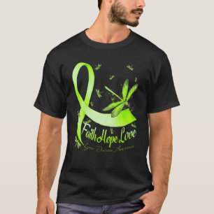 T-shirt Faith Hope Love Lyme Maladie Sensibilisation Drago