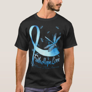 T-shirt Faith Hope Love Maladie chronique Sensibilisation