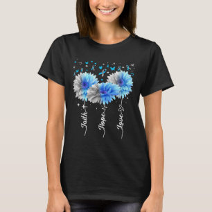 T-shirt Faith Hope Love mignon Daisy Diabetes Sensibilisat