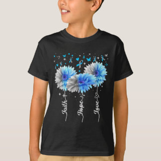 T-shirt Faith Hope Love mignon Daisy Diabetes Sensibilisat