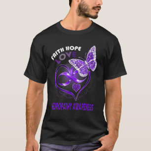 T-shirt Faith Hope Love Neuropathie Sensibilisation Heart 