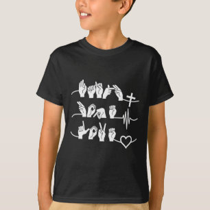 T-shirt Faith Hope Love - Religion chrétienne Heartbeat Cr