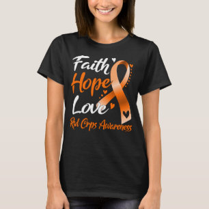 T-shirt Faith Hope Love Rsd Crps Sensibilisation