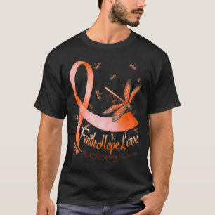 T-shirt Faith Hope Love Rsd Crps Sensibilisation Dragonfly
