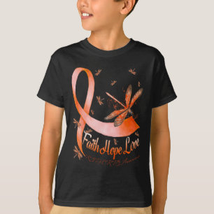 T-shirt Faith Hope Love RSD CRPS Sensibilisation Dragonfly