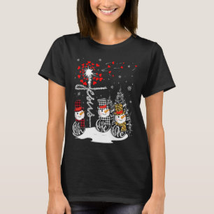 T-shirt Faith Hope Love Snowman Jesus Dandelion Christian