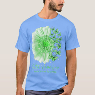 T-shirt Faith Hope Love Sunflower Butterfly Mental Health 