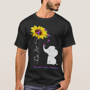T-shirt Faith Hope Love Thyroid Cancer Sensibilisation