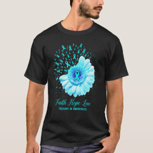 T-shirt Faith Hope Love Trisomy 18 Sensibilisation Survivo