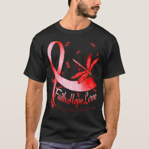 T-shirt Faith Hope Love Vasculitis Awareness Dragonfly