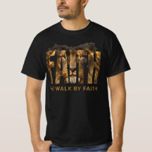 T-shirt Faith Lion Noir