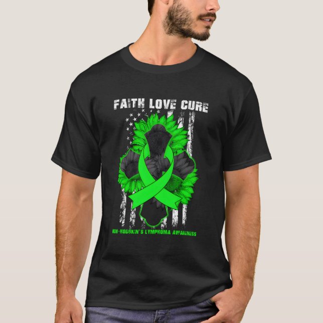 T-shirt Faith Love Cure Non-Hodgkin Lymphoma Christian C (Devant)