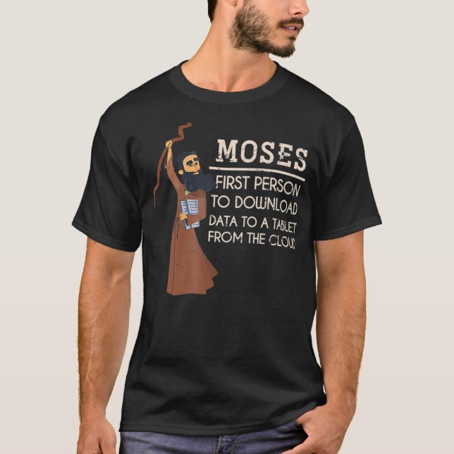 T-shirt Faith Moses Bible Verse Drôle Christian Gift Praye (Devant)
