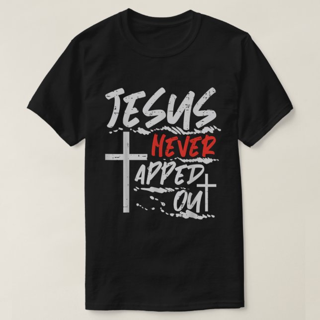 T-shirt Faith Over Fear Bold Christian Cross Art (Design devant)