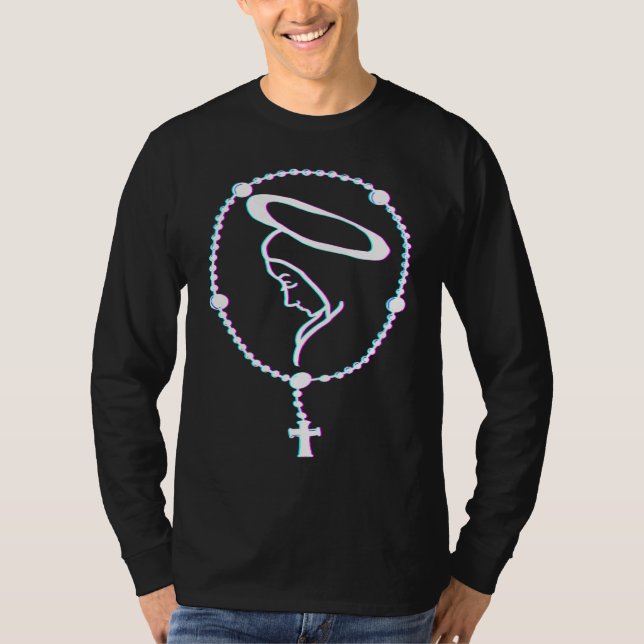 T-shirt Faith Rosary Christian Religious Bible (Devant)