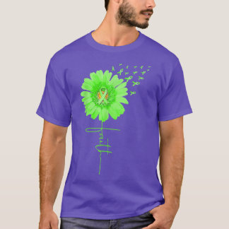 T-shirt Faith Sunflower Green Ribbon Santé mentale