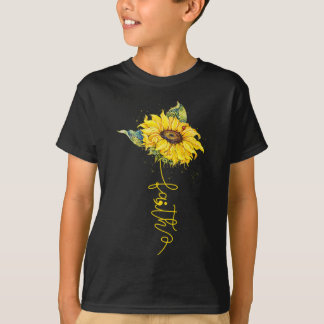 T-shirt Faith Sunflower Semicolon Prévention du suicide