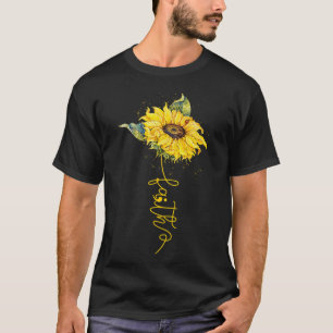 T-shirt Faith Sunflower Semicolon Prévention du suicide