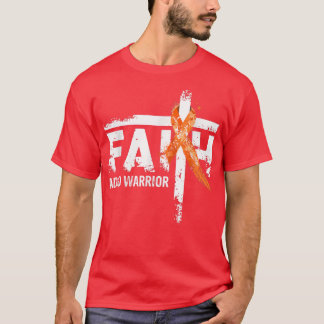 T-shirt Faith TDAH Sensibilisation Orange Ruban Christian 