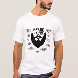 T-shirt Faits de barbe (noir)