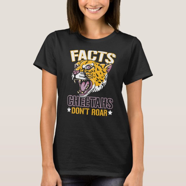 T-shirt Faits Les guépards ne ruinent pas la faune Zookeep (Devant)