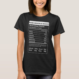 T-shirt Faits nutritionnels de Re Knuckle Boxing