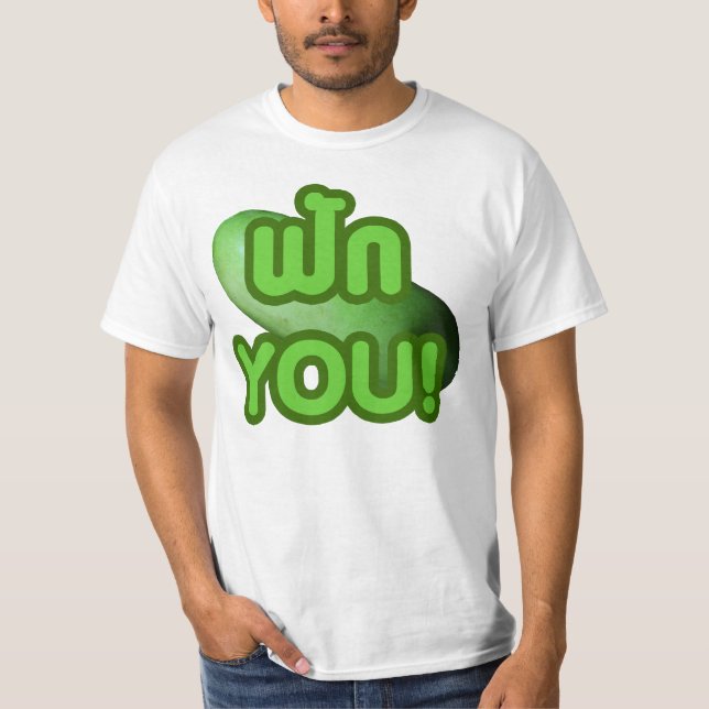 T-shirt FAK YOU ! ... Courge verte (Melon d'hiver) (Devant)