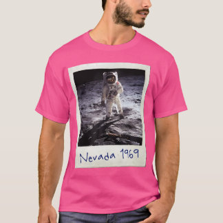 T-shirt Fake Moon Landing Conspiration Théorie Chemise Zon