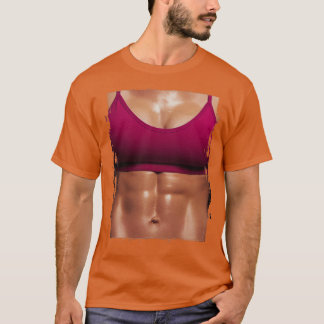 T-shirt Fake Muscle Femme Fitness Corps Femme
