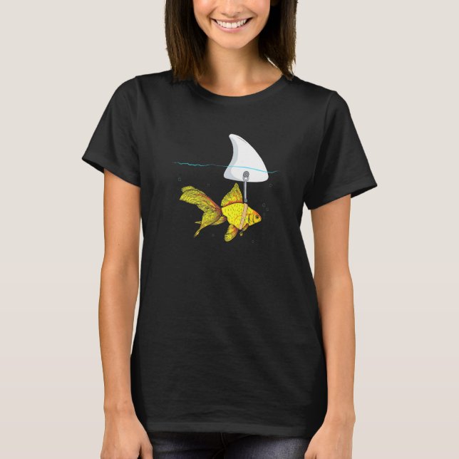 T-shirt Fake Shark Goldfish - Poisson (Devant)