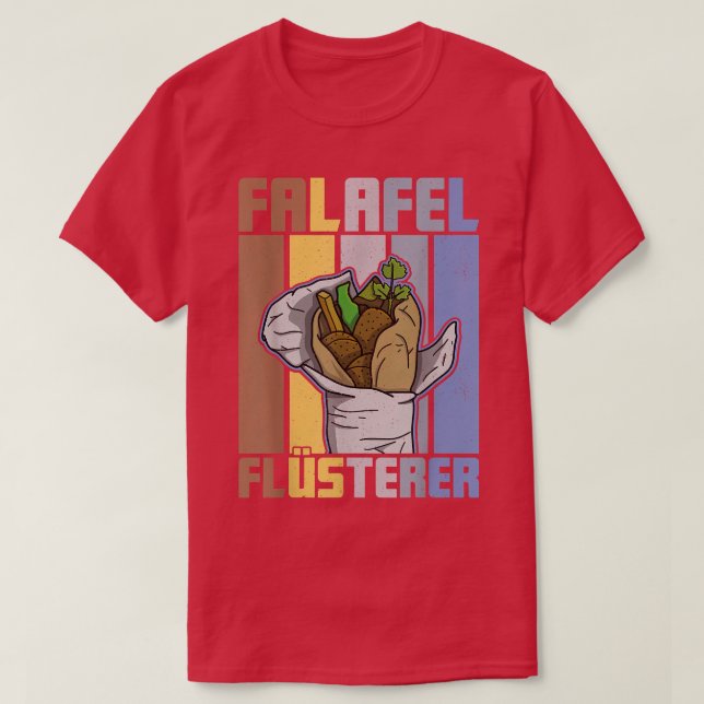 T-shirt falafel beans arabic cuisine egypt vegan vacation2 (Design devant)