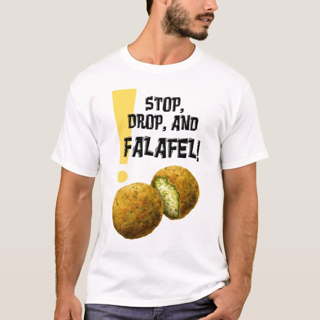 T-shirt Falafel est tout le temps ! droit du français - ma (Devant)