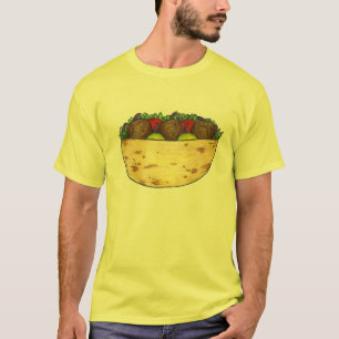 T-shirt Falafel farci Pita cuisine méditerranéenne