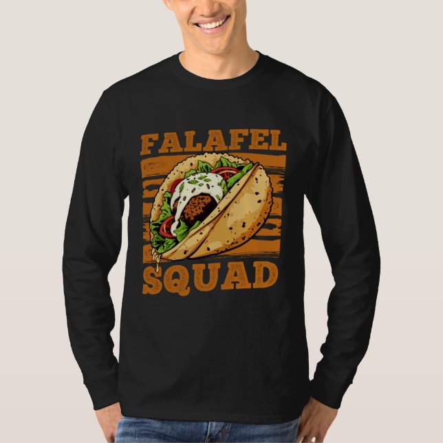 T-shirt Falafel Squad Hobby Chef Kebap Hummus (Devant)