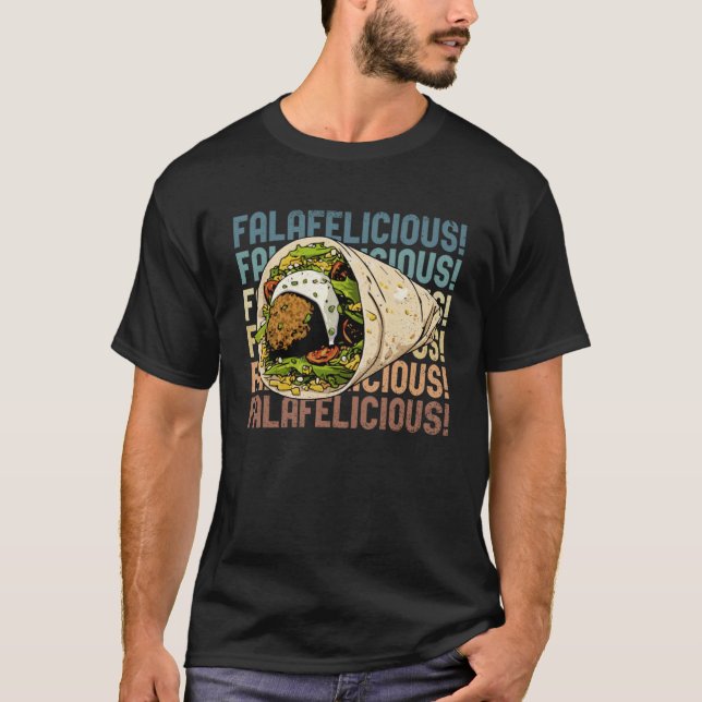 T-shirt Falafelicious Hummus Squad Falafel Chef alimentair (Devant)