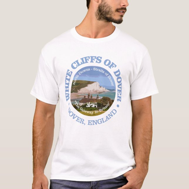 T-shirt Falaises blanches de Douvres (rd) (Devant)