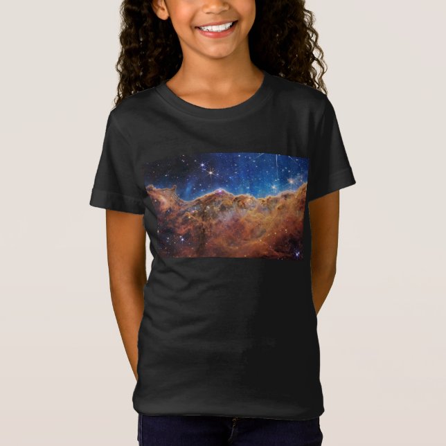 T-Shirt Falaises cosmiques Carina Nebula Space Webb Telesc (Devant)