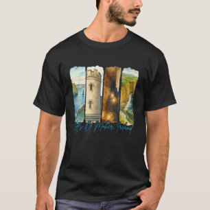 T-shirt Falaises de Moher Irlande Voyage Voyage Coup de pi